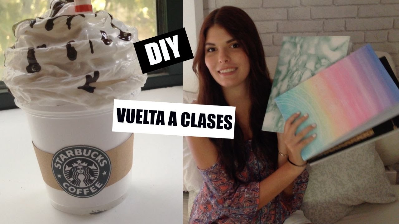 DIY: Sacapuntas Starbucks + Decora tus cuadernos | Vuelta a clases 4