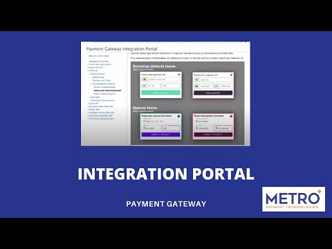 Integration Portal - Metro Payment Gateway