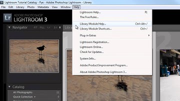 Important Help Menu Features in Lightroom 3