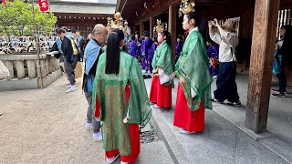 Kushida Shrine preparation Dontaku Festival