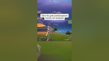 How to get performance mode on console!🤩  #fortnite #shorts