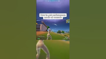 How to get performance mode on console!🤩  #fortnite #shorts