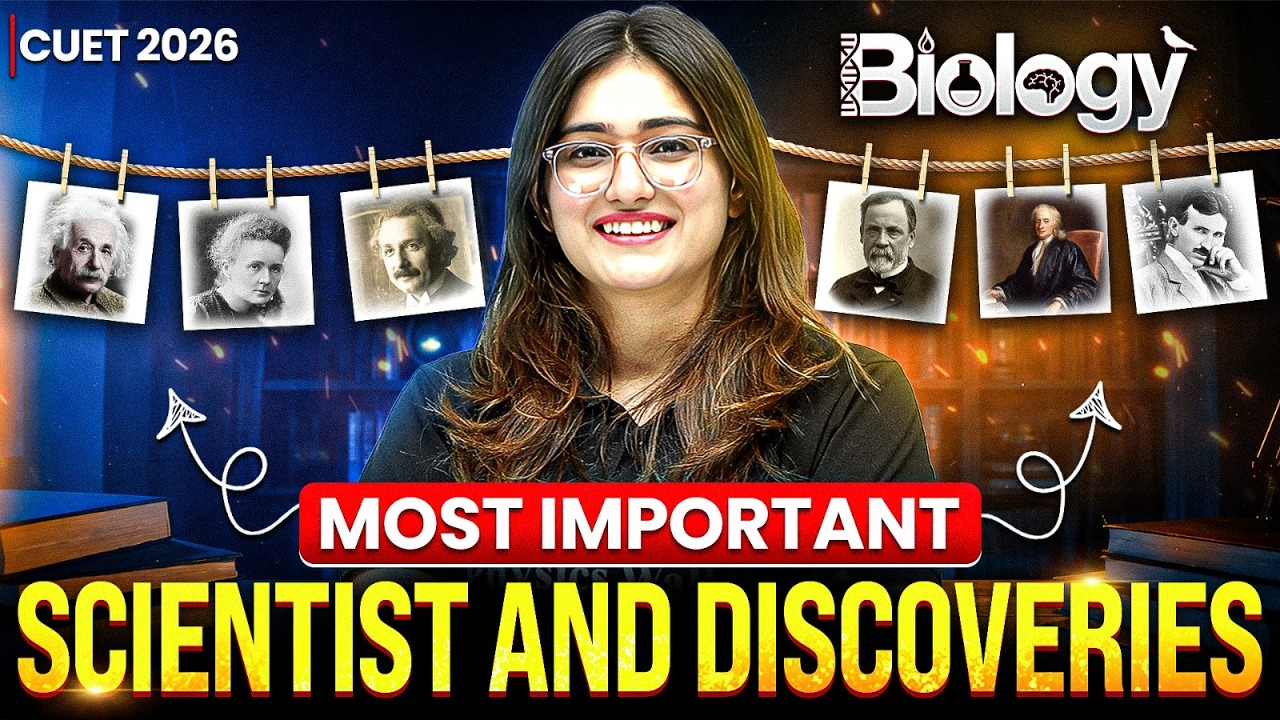 CUET Biology 2026 🔥 All Scientists & Discoveries | One Shot | Aarushi ...