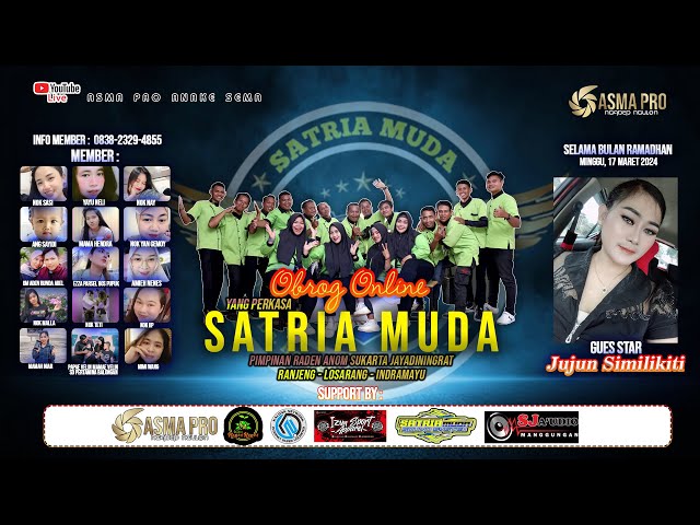 Obrog Online  SATRIA MUDA  { Team MUMPLUK } | Edisi Bulan Ramadhan | Gues star  JUJU SIMILIKITY  class=