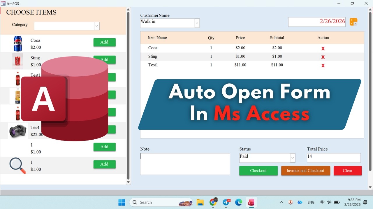 How to Auto Open Form in Ms Access - YouTube