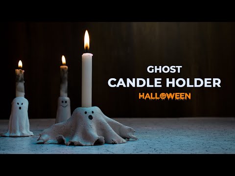 Meet Toby the Ghost: DIY Clay Candle Holder for Halloween