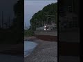 Train Lights Approaching Before Sunset in Hokkaido 🚆🌅 #Shorts #ASMR