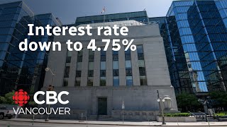 Bank of Canada cuts interest rate to 4.75%