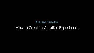 How to Create an Experiment on Alectio