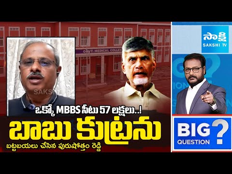 Analyst Purushotham Reddy EXPOSED Chandrababu Govt CONSPIRACY on Medical Colleges | Sakshi TV - SAKSHITV