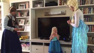 Amelia's 4th Birthday with Elsa and Anna