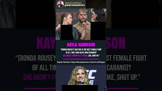 Kayla Harrison BLASTS Rousey vs Carano 🔥 #ufc Wealth