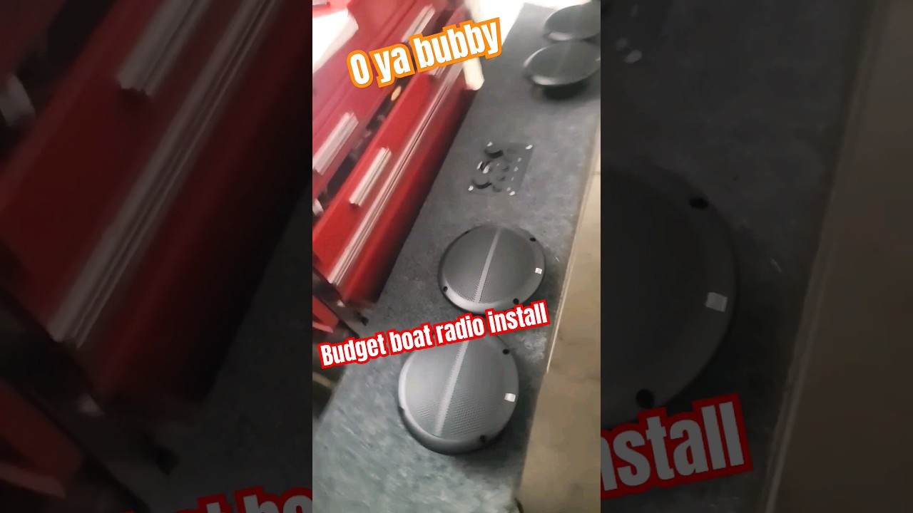 budget boat radio going in! adding 4 speakers and stereo to my john boat! 