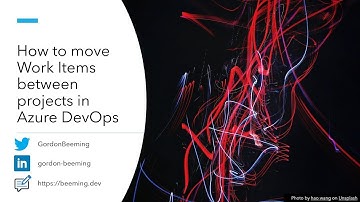 How to move Work Items between projects in Azure DevOps