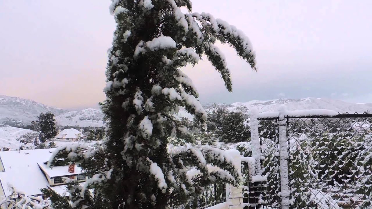 Snow in Temecula Dec 31 2014 YouTube