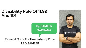 Divisibility Rule Of 11,99 And 101