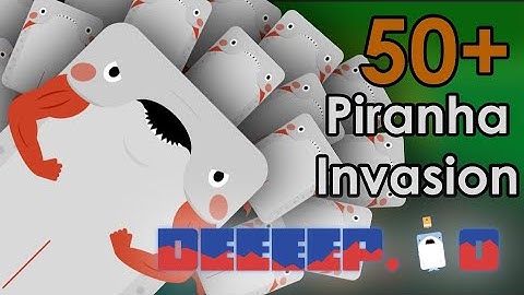 50+ PIRANHA ARMY! - Deeeep.io Piranha TFFA Montage