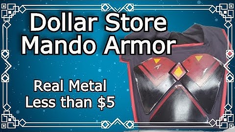Dollar Store Steel Mandalorian Armor DIY [Gar Saxon Armor Part 1]