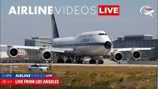 LIVE: Exciting LAX Airport Action  UpClose Shots and Thunderous Sounds!