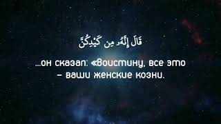 Сура 12 «Юсуф», аят 28. Чтец: Ахмад аш-Шафии