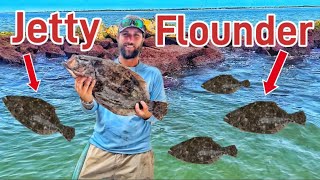 We LIMITED OUT ON FLOUNDER Fishing The Charleston SC Jetties! Fish everywhere! Catch N Cook Po Boy!