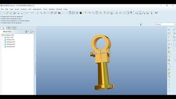 How to assemble a part in Creo and Pro E 5.0 wildfire