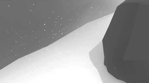 Blender particle snow test #2