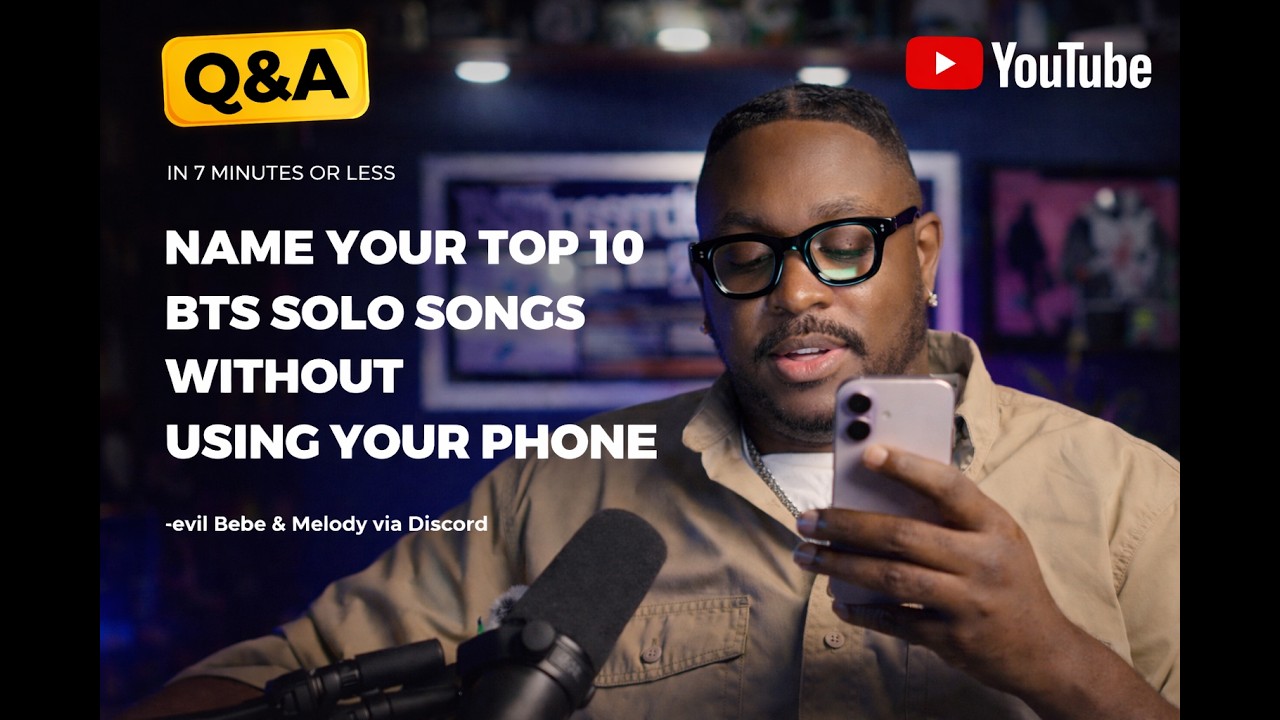 I CANT BELIEVE THEY CHALLENGED ME TO NAME YOUR TOP 10 BTS SOLO SONGS IN 7 MINUTES?!