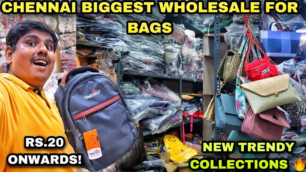 ₹20 முதல்!Trendy Collection Travel Bags Chennai Biggest Wholesalers