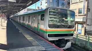 E231系1000番台ヤマU57編成+ヤマU530編成東大宮発車