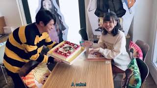 Eng Sub Hiro Shimono Zenitsu and Akari Kito Nezuko celebrating Nezuko’s birthday
