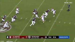 Texas A&amp;M INCREDIBLE Kickoff Return Touchdown Vs Alabama