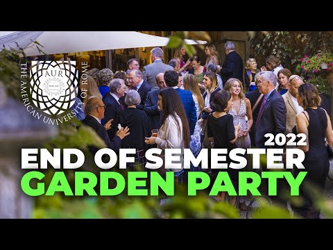 End of Semester Garden Party & Professor Kathleen Fitzsimmons' retirement celebration.