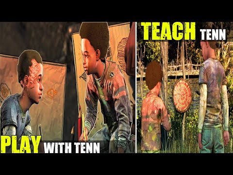 AJ Shows Tenn How To Use A Gun VS AJ Plays With Tenn - TWD The Final Season Episode 4