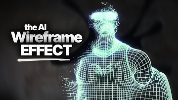 How to create WIREFRAME EFFECT | New AI EFFECT