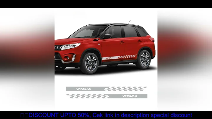 Racing Sport Stripes Car Door Side Skirt Sticker For Suzuki Vitara Auto Body Decor Vinyl Decals DIY