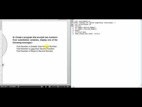 comparison of numbers using SQL Plus