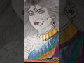 Navratri special durga Maa drawing challenge Day 1#1/9#trendingshorts #ytshorts