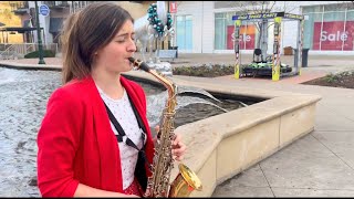 I played saxophone acapello- Still Hillsong LIVE SOUND Branson Fountains