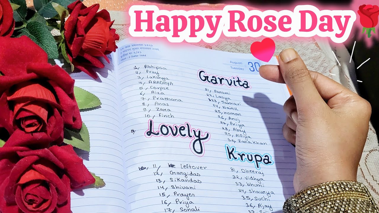 Happy Rose Day 🌹 | Rose Day Special Name Writing | Love Art Live