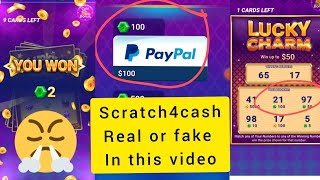 100$ live payment proof/ Scratch4Cash apps real or fake screenshot 1