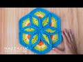 HOW to CROCHET FLOWER PAD - Kitchen Hot Pad Pot Holder by Naztazia