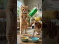 when dog and cat drink RedBull #redbull #pepsi #coke