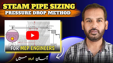 Steam Pipe Sizing By Pressure Drop Methods in Urdu