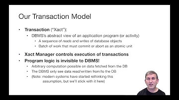 Lec 18 Part 3 The Transaction Model
