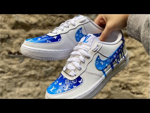 NEW Louis Vuitton Colorful Custom Air Force 1 Sneakers