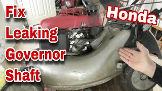 How To Fix A Leaking Governor Shaft On A Honda HRR 216 Mower - with Taryl