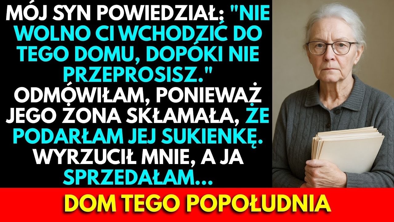 Stałam na ganku mojego własnego domu z dwoma kartonowymi pudłami w rękach, a moja synowa Tamara patrzyła na mnie z chłodnym uśmiechem. „Nie wejdziesz, dopóki nie przeprosisz" – powiedziała, jakby...