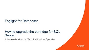 Foglight for Databases - How to upgrade the SQL Server cartridge to 5 9 2 1