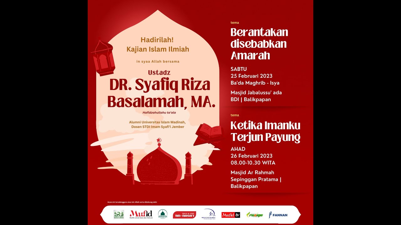 ⁣Berantakan disebabkan amarah - Ustadz Dr Syafiq Riza Basalamah MA
